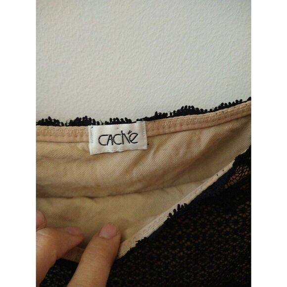 Cache Lace off-the-shoulder Dress Sm Y2K vintage Feminine Cottage Core - Picture 6 of 8